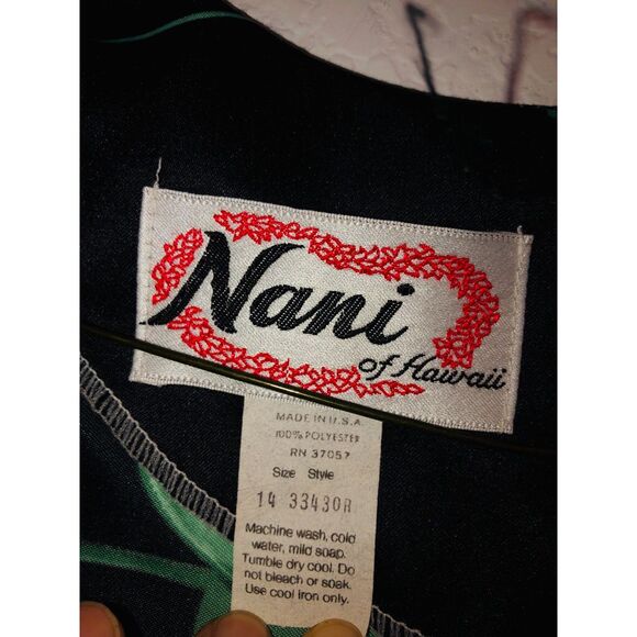 Nani of Hawaii dress size 14 vintage from the 70’s - Picture 4 of 8